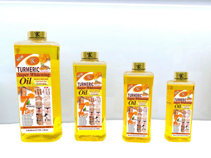 Wholesale 200Ml 500Ml 1000Ml Body Bleaching Whitening Face Body Oil Skin Veet Gold Super Turmeric Brightening Oil