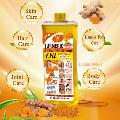 Wholesale 200Ml 500Ml 1000Ml Body Bleaching Whitening Face Body Oil Skin Veet Gold Super Turmeric Brightening Oil