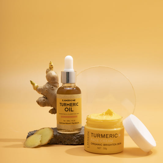 Turmeric Essential Oil Skincare Set Moisturizes and Repairs Skin Brightens and Hydrates to Relieve Dull Skin